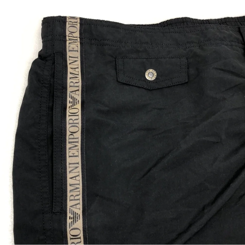 Giorgio Emporio Armani Swim Boxer Brief Black Trunks Men’s Size 54 US 38 2XL